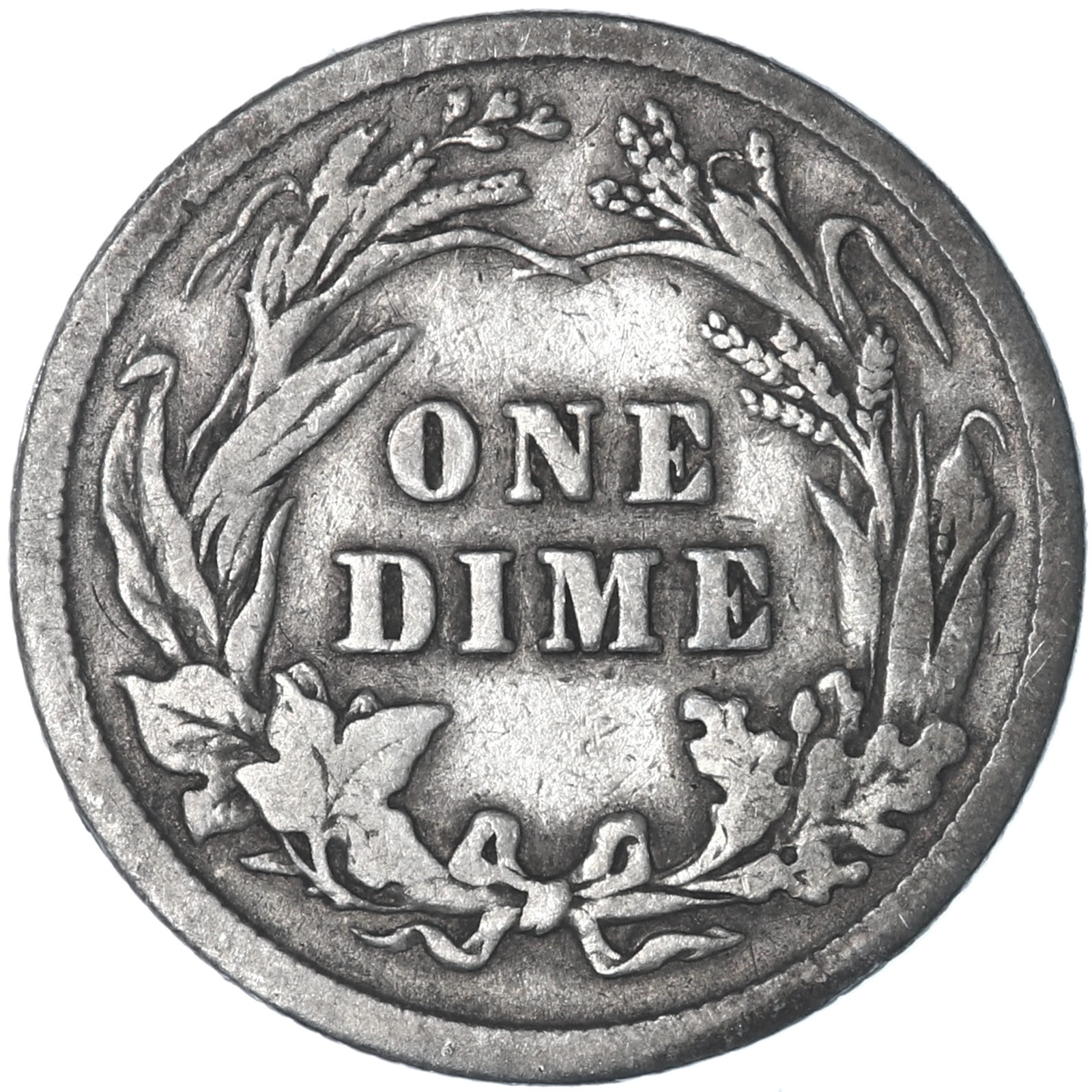 1909 (P) Barber Dime 90% Silver Fine FN