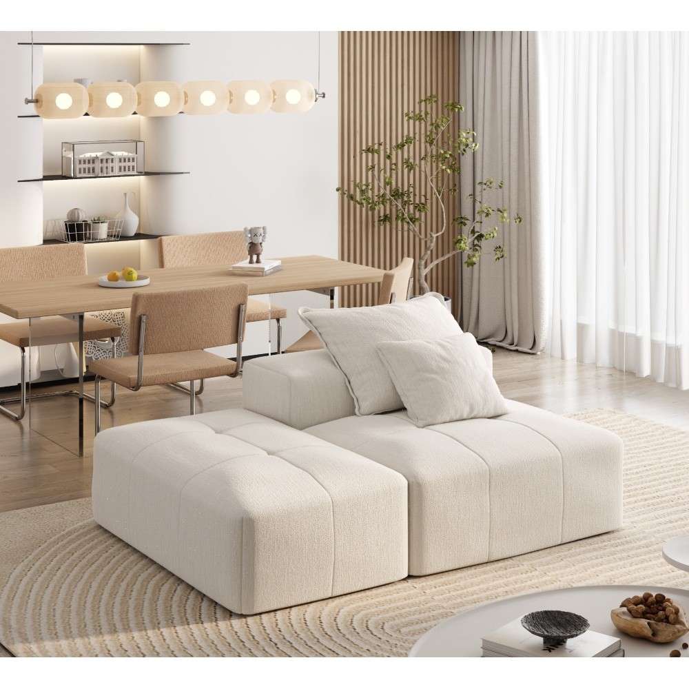 Large Blue Chenille Modular Sectional Sofa, 30+ Configurations, Free Ship
