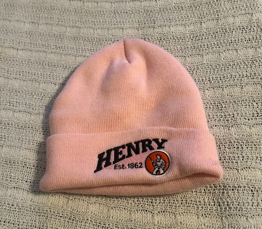 Henry Rifles Hunter Safety Pink Beanie Heavyweight Winter Stocking Cap USA Made