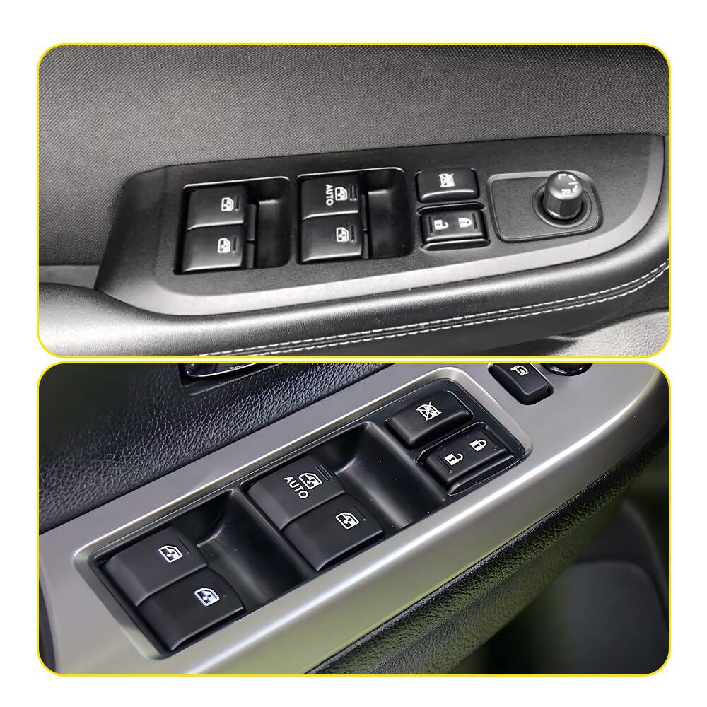 Black Master Power Window Control Switch Left Front for Subaru Outback 2013-2017