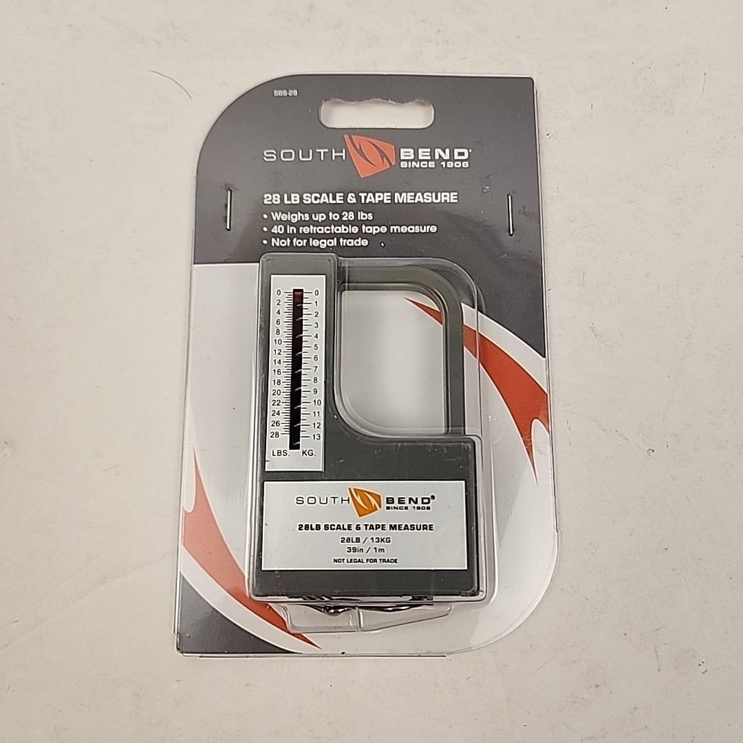 South Bend fish scale and tape measure combo, SBS-28, NEW in package