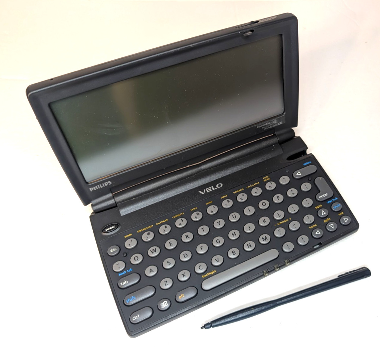 Philips Velo 500 Series Palmtop Pocket Computer Windows CE -- Vintage Computer