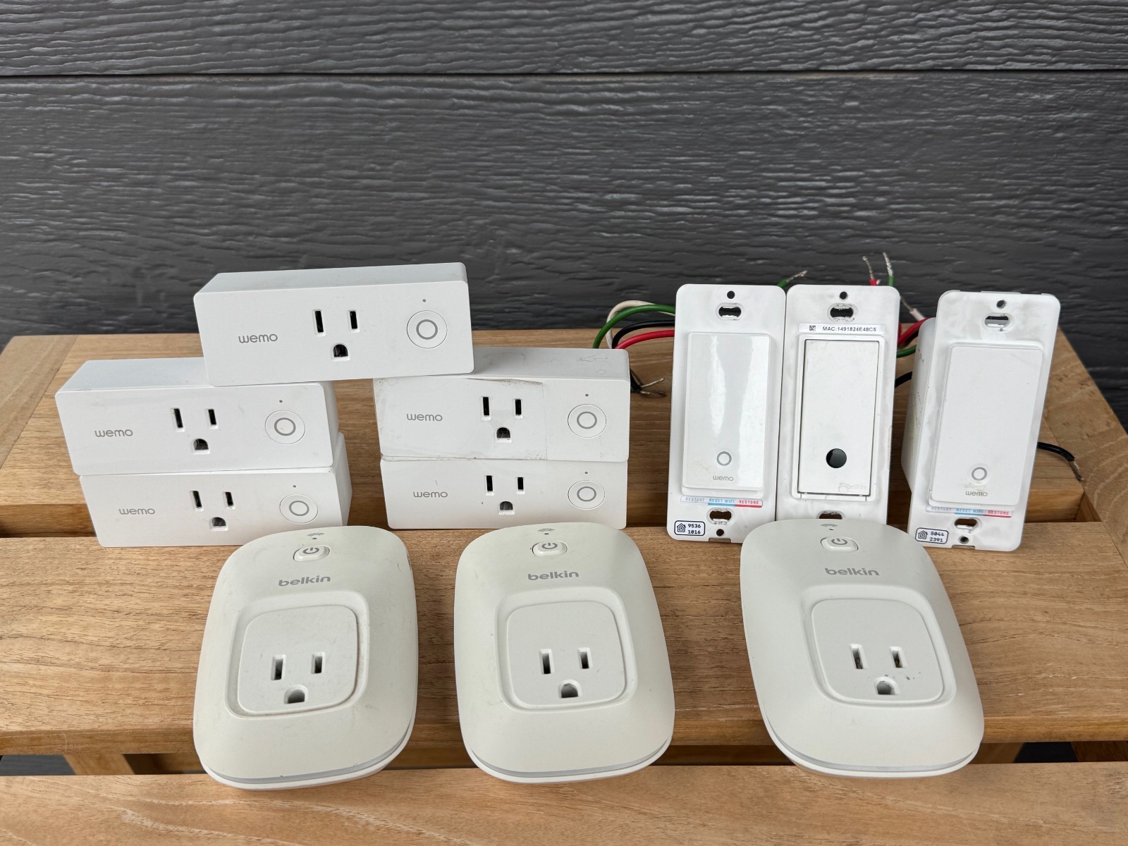 Belkin Wemo Smart Plug Switch Lot Wifi Mini Light Switch Bundle F7C063 F7C030