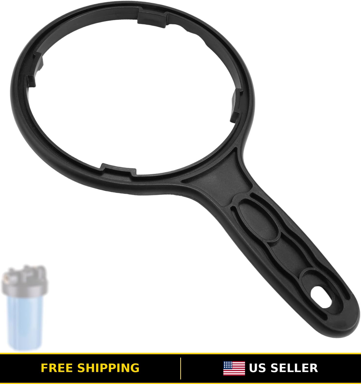 Heavy Duty Water Filter Wrench for Big Blue Housings, 6.38 Inch Replacement Tool