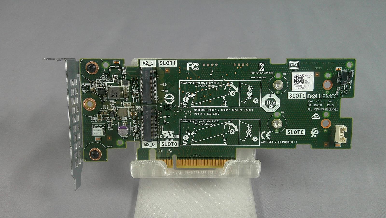 DELL 061F54 BOSS-S1 Dual M.2 SATA PCIe Boot Controller ***Used Very Good***