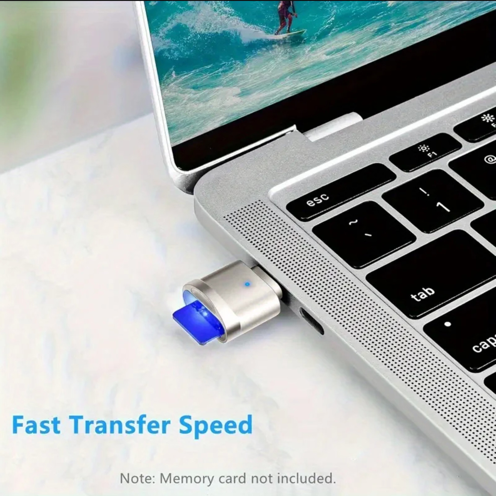 2-Pack Type C Micro SD Card Reader OTG USB C Adapter for iPhone 15/16Pro MacBook