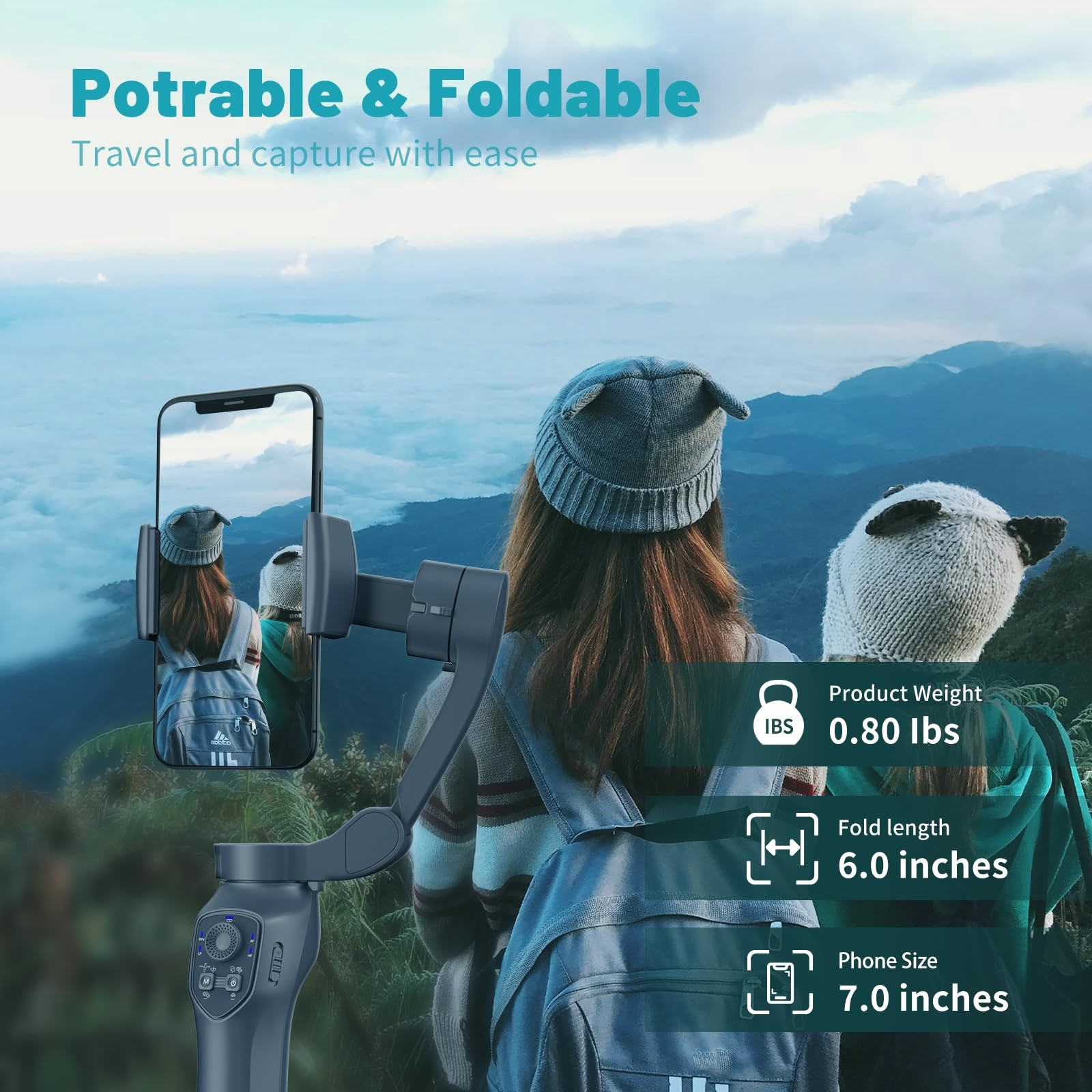 Osmo Mobile 8 Gimbal Stabilizer for Phone, Native Tracking with Audio & Light...