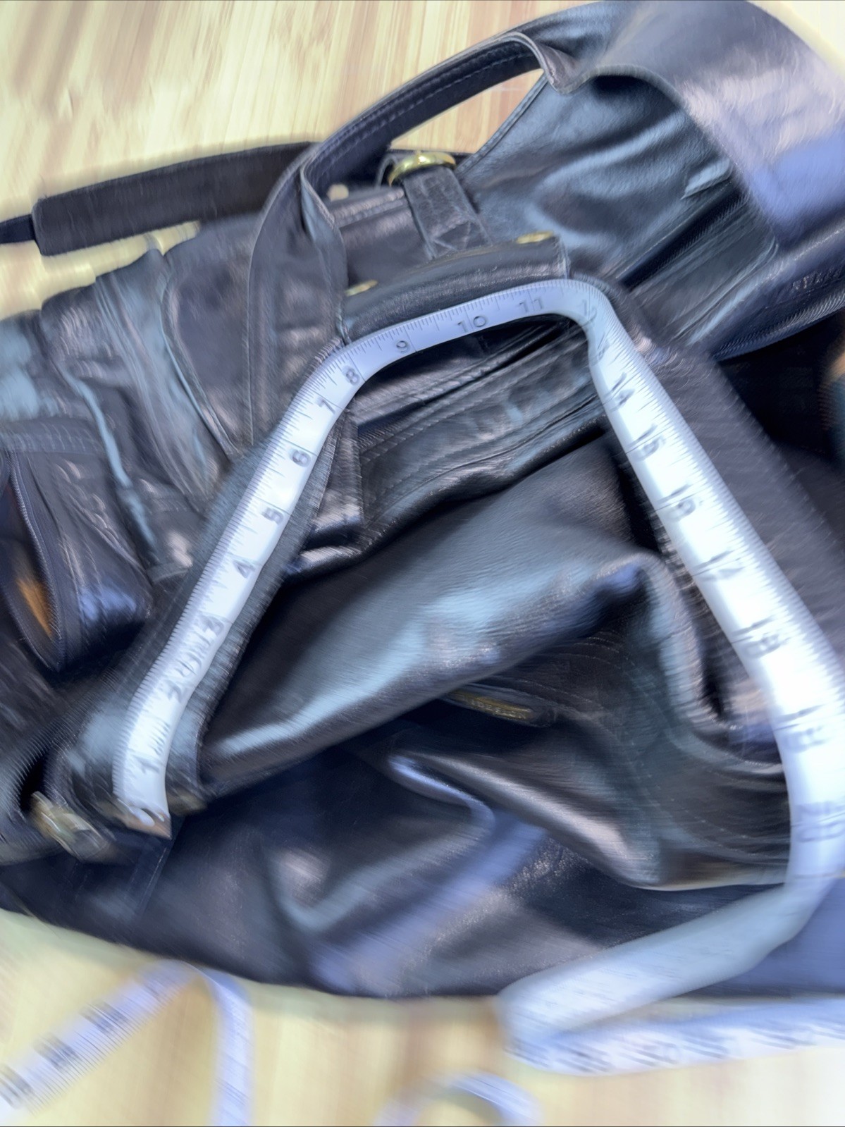 Hidedesign Leather Duffel Bag Black Weekender Shoulder Strap Compartments India