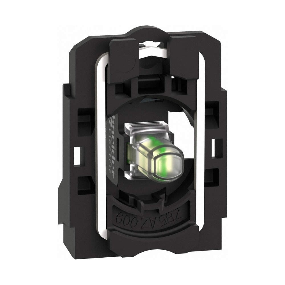 SCHNEIDER ELECTRIC ZB5AVBG1 Light Block, LED, 120 V AC, White, 22mm 55WY18