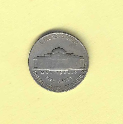 1953d Jefferson Nickel VG.30