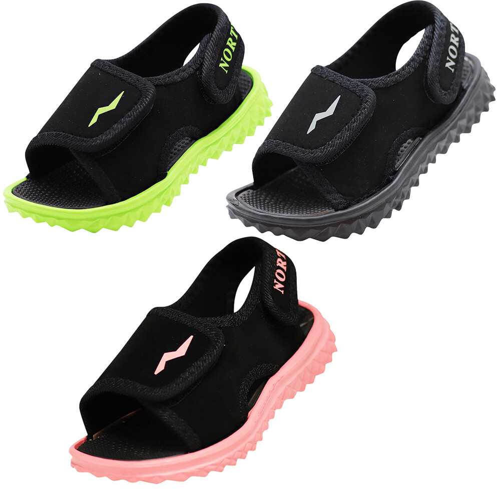 Norty - Toddler Youth Boys and Girls Adjustable Strap Sport Sandal