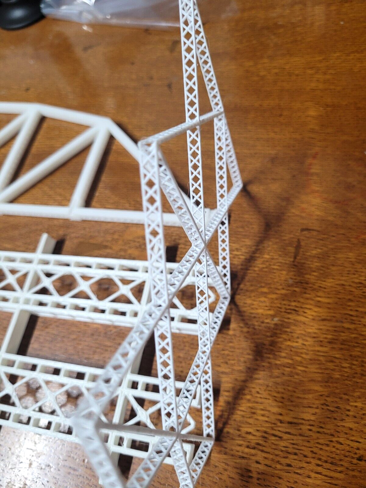 3D Printed 145 foot Double Track Arched Truss Bridge. S Scale