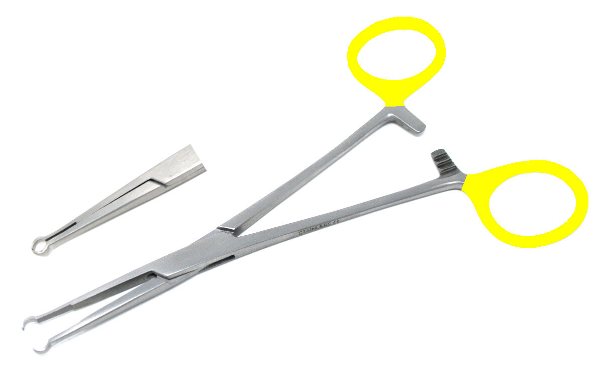 Ring Nose Yellow Hemostat Forceps Grasping Holding Pliers Model Builder Tools