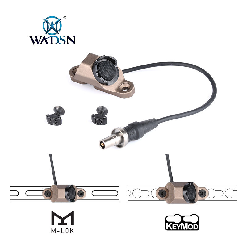 WADSN Tactical Flashlight Hot Button Tail Remote Control Switch For MLOK/KEYMOD