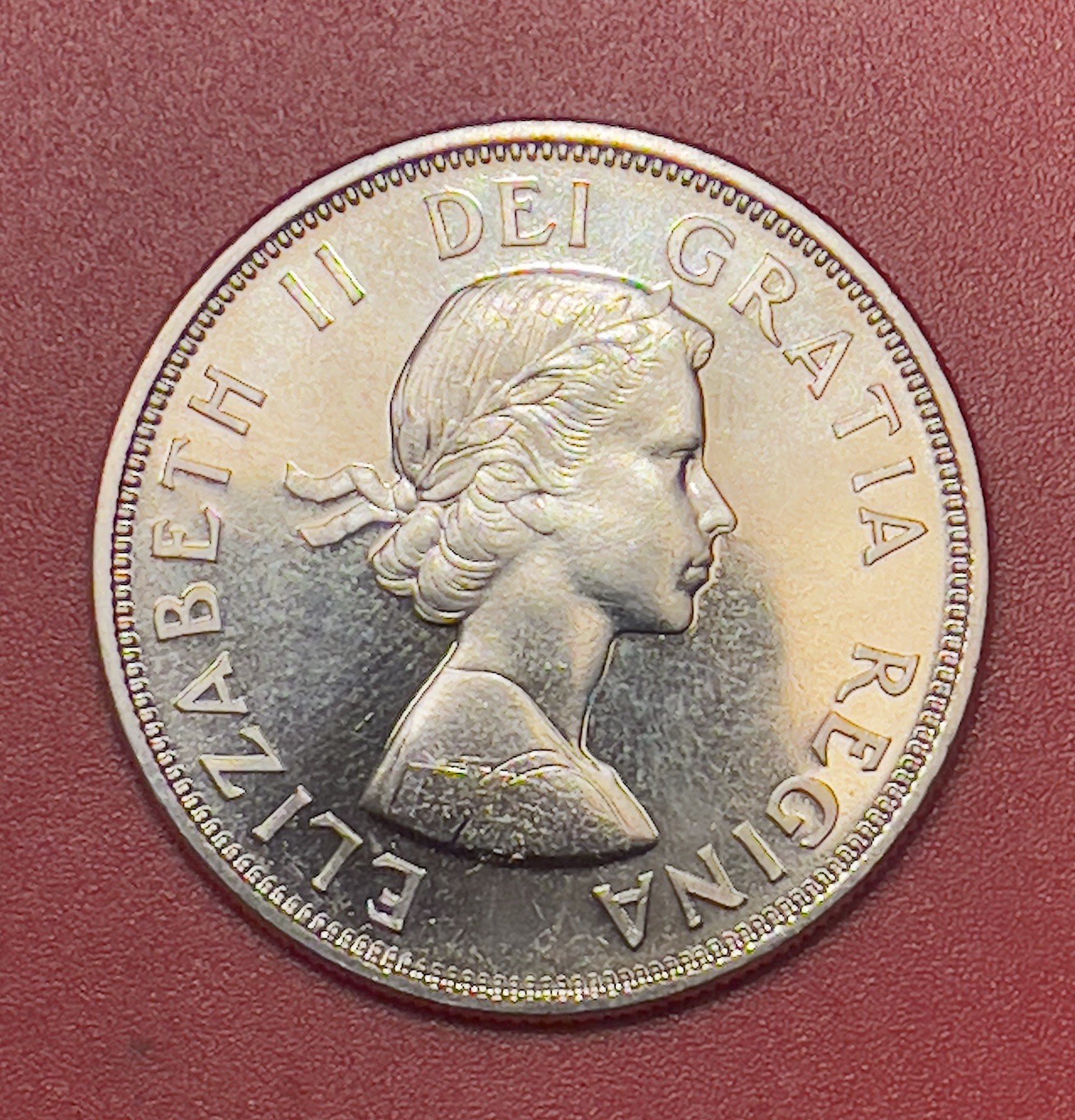 1964 Canada Silver Dollar, Uncirculated, Charlottetown Confederation.
