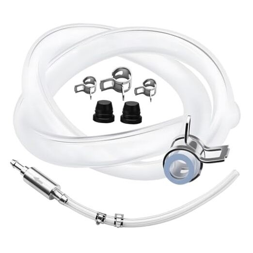 Brake Bleeder Hose Kit, Car Oil Suction Pipe with One Way Check Valve, 1 Set