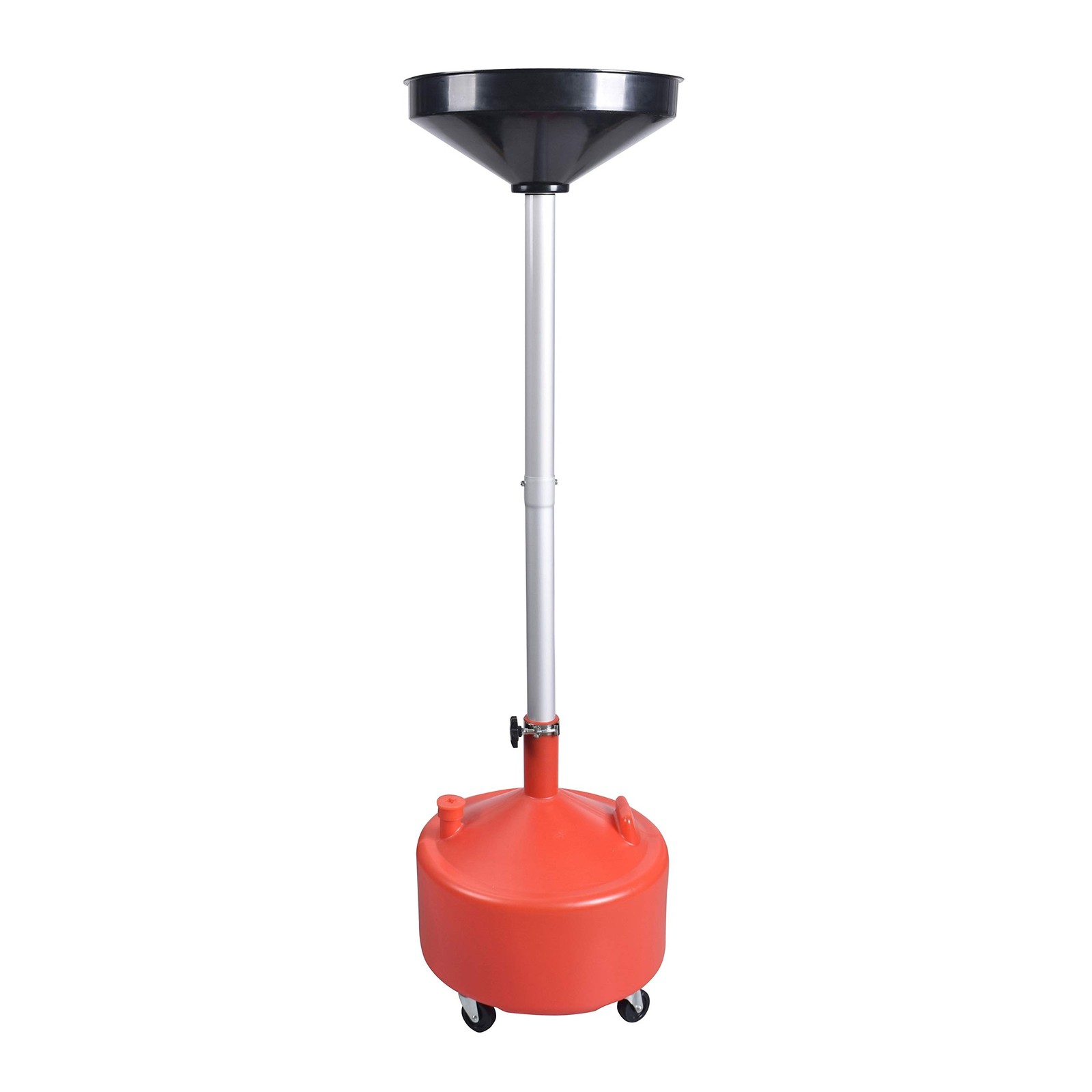 8 Gallon Industrial Fluid Drain Tank,Portable Waste Oil Drain with Wheels and...