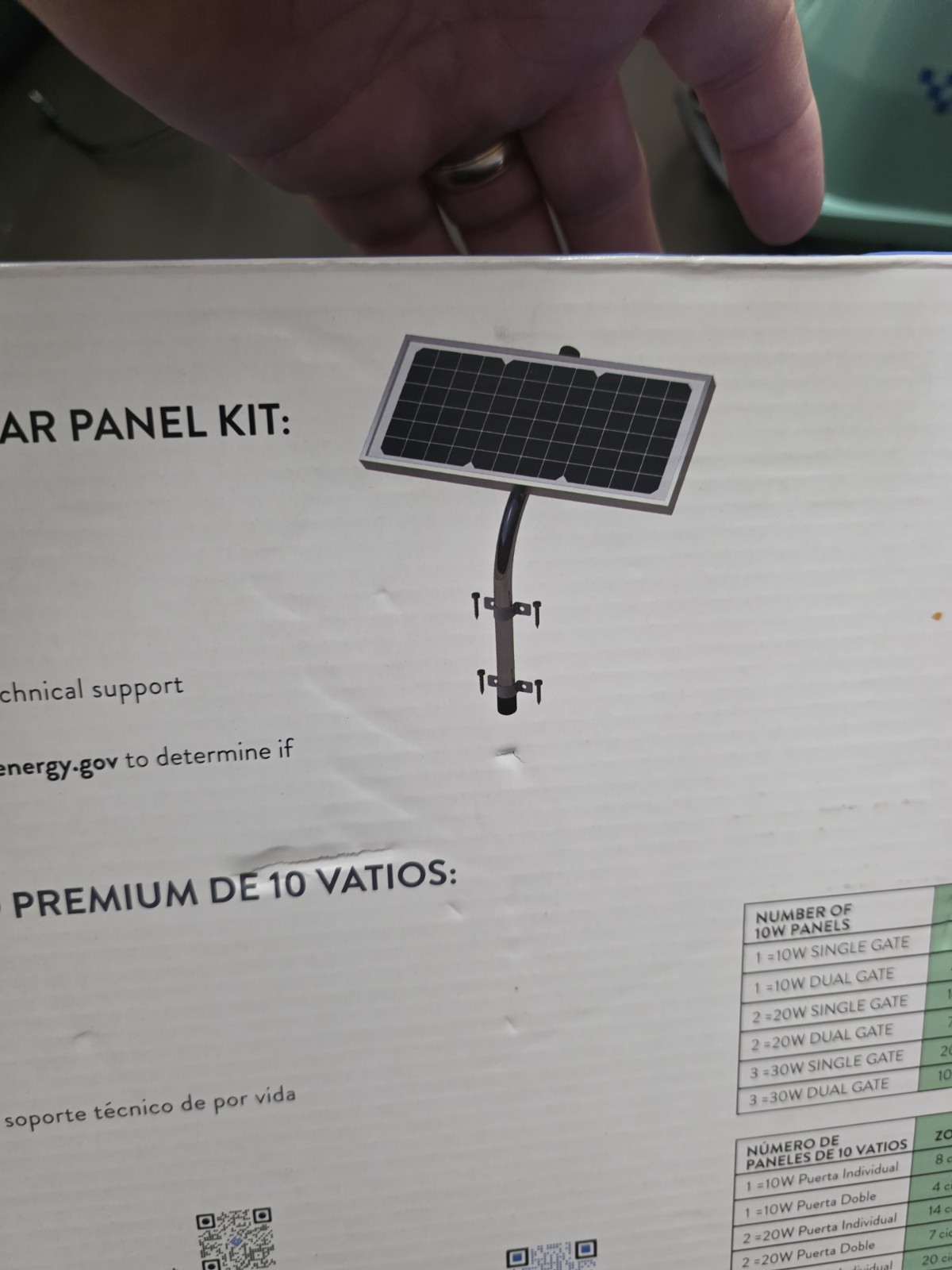 GHOST CONTROLS 10-Watt Premium Solar Panel Kit for Automatic Gate Openers