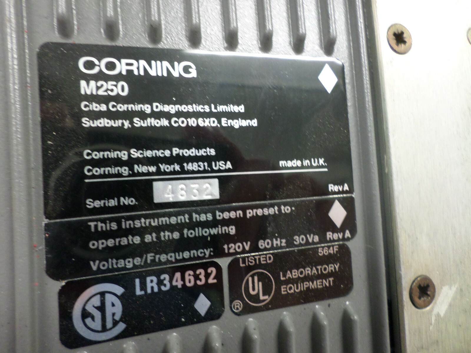 Lab equipment Corning Ion Analyzer 250, M250 Digital PH Meter