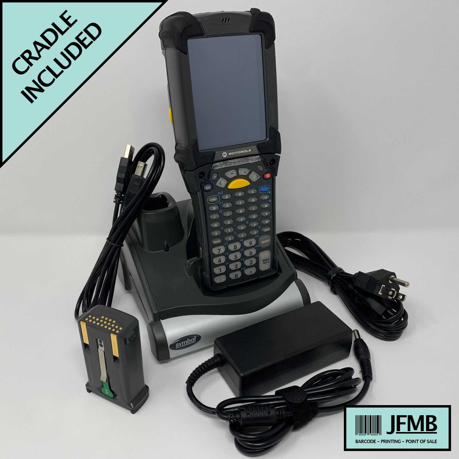 Motorola SYMBOL MC9090-K 1D/2D WM 5.0 53-Key Barcode Scanner Cradle Included