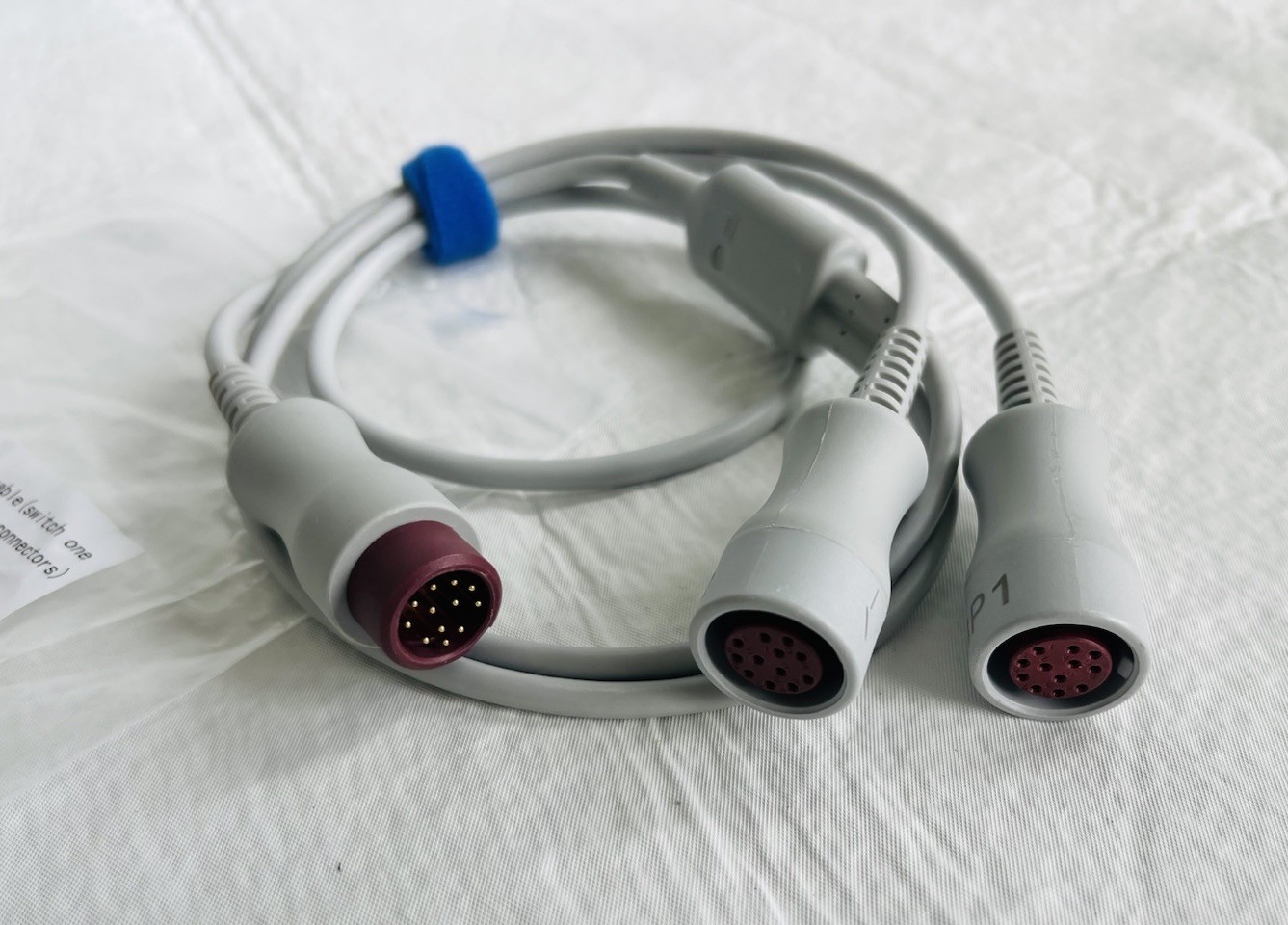 Mindray IM2204 Double-Ended Y-Type IBP Extension Cable 3Ft New