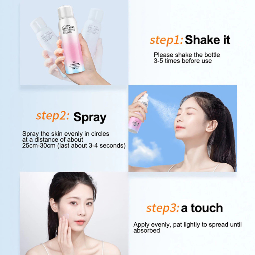 4X MAYCREATE Whitening Sunscreen Spray SPF UV Protection Waterproof 150ml