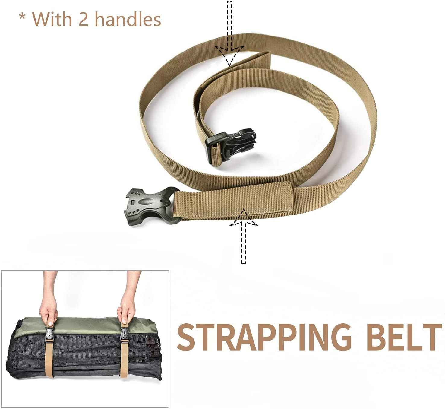 Backpack Accessory Strap Luggage Straps Cover Strap Sleeping Bag Strap Adjust...