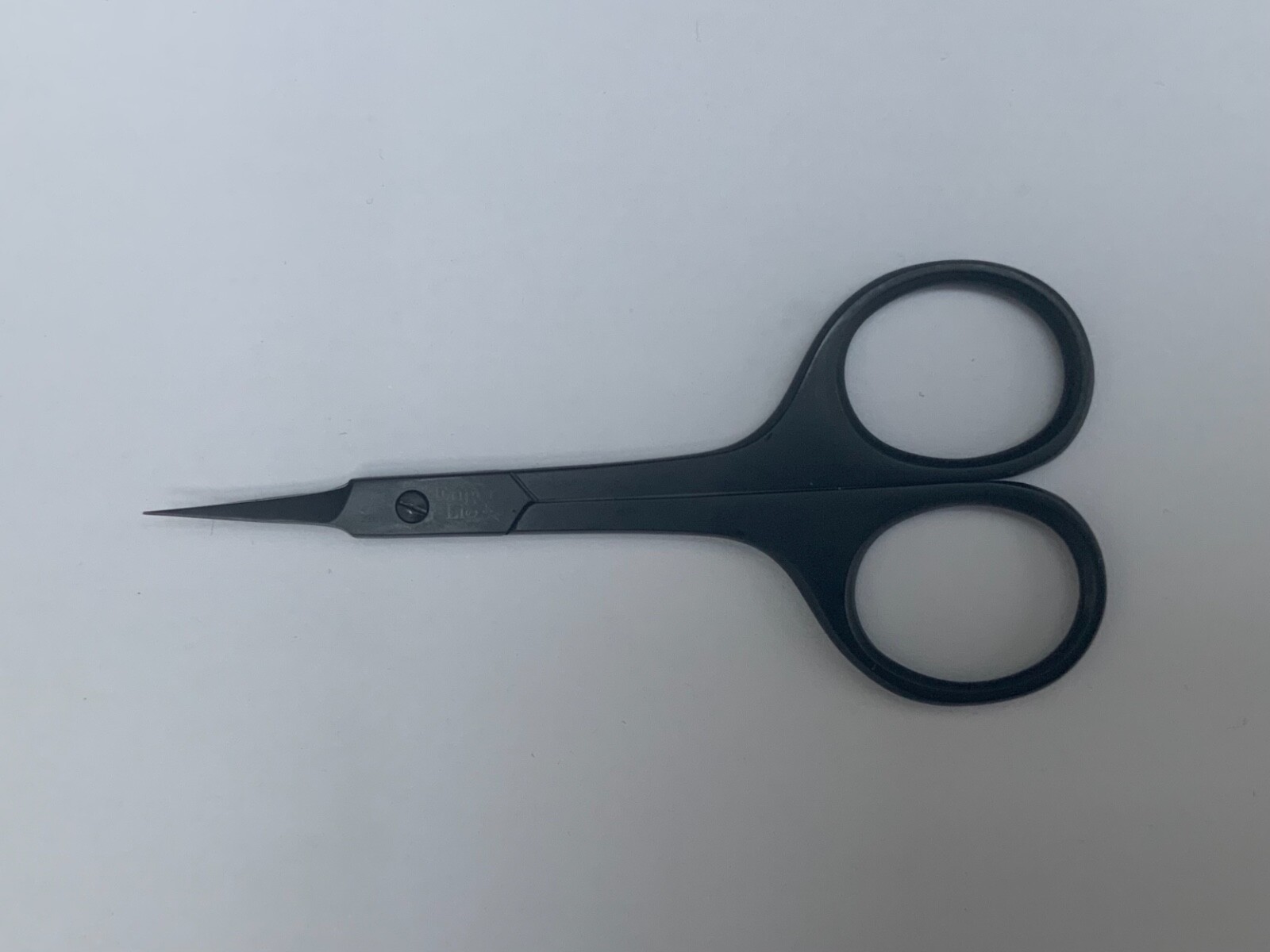 Iris Fly tying Scissors,, Fly tying tools, MATERIALS curved blade 3.5" black