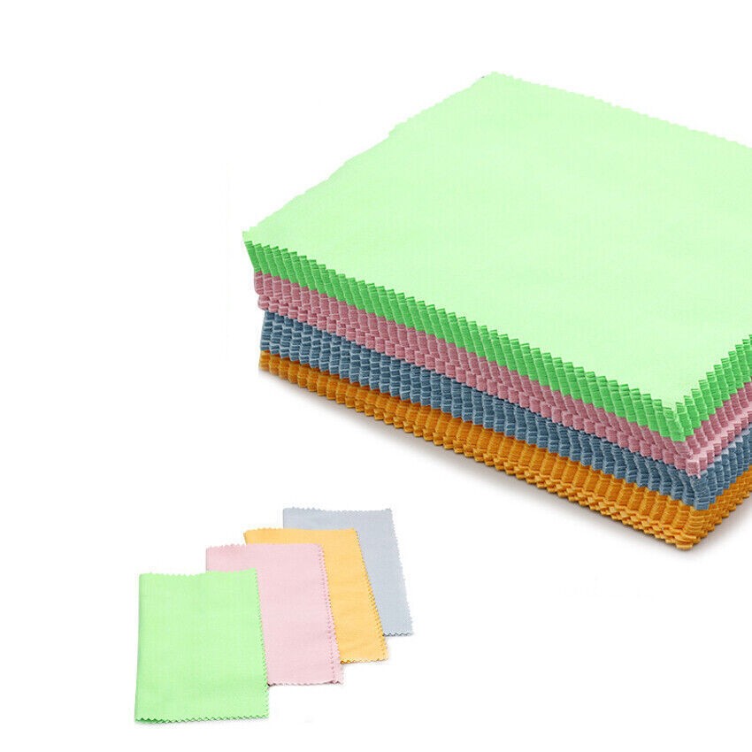 100pcs 5.1"X5.1" Glasses Cleaning Cloth Microfiber Wipe Phone Screen Camera Lens