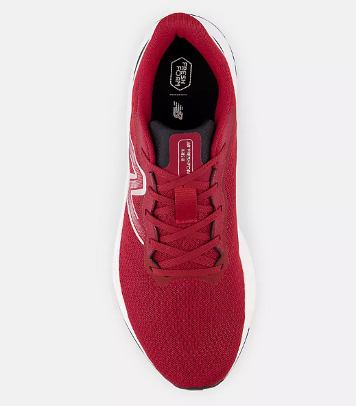 New Balance Running Shoes Mens 12 Crimson Red White Arishi V4 Fresh Foam Sneaker