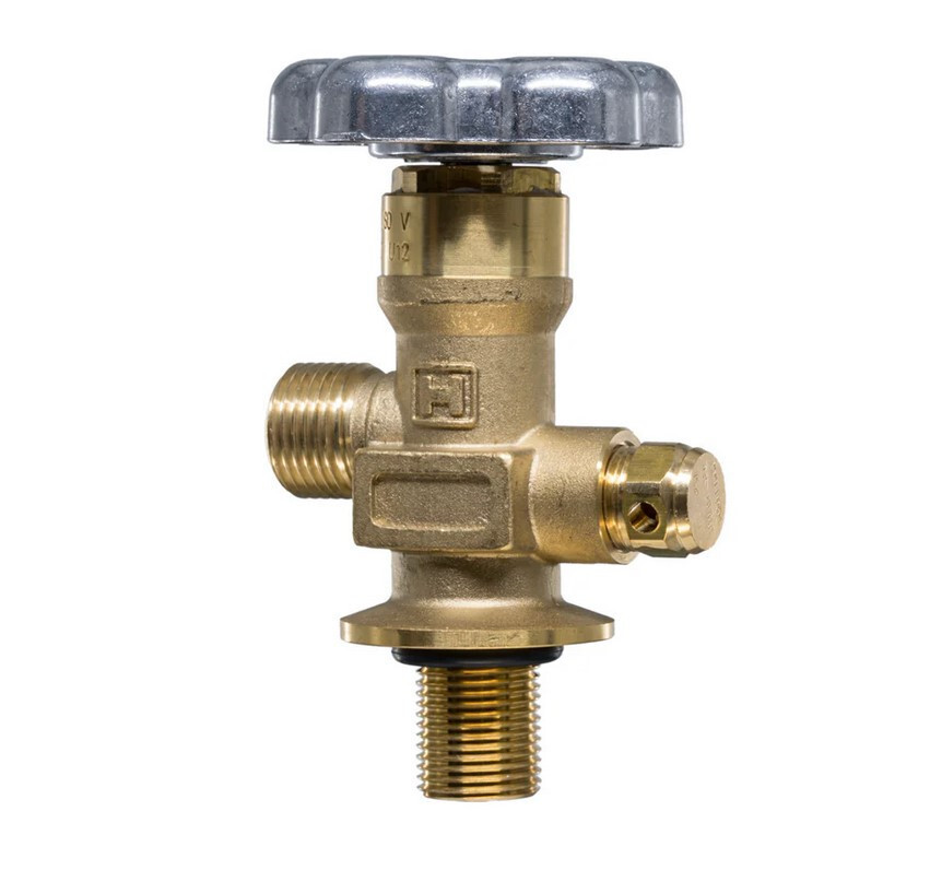 60-30150-CO2 CGA 320 2.5lb Aluminum / 5lb Composite Brass CO2 Bottle Valve