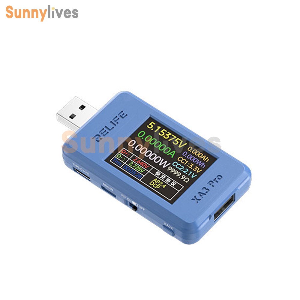 XA3 Pro LCD Digital Voltage Current USB Power Meter Protocol Auto Identification