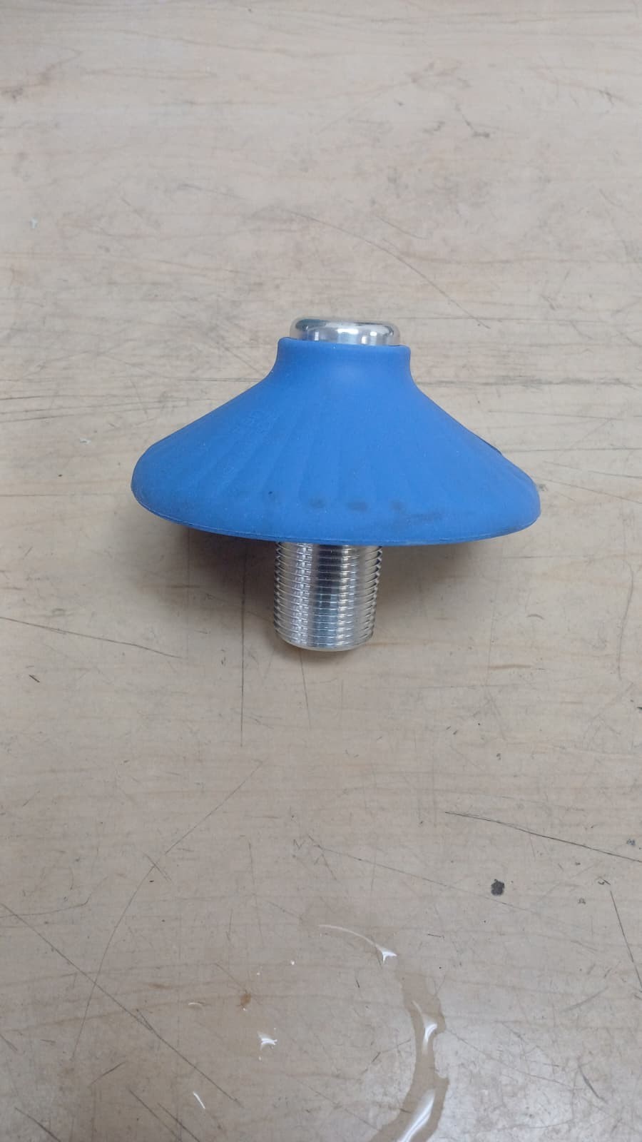 Silo fluidizer, 4", 10-20 PSI, blue, aluminum
