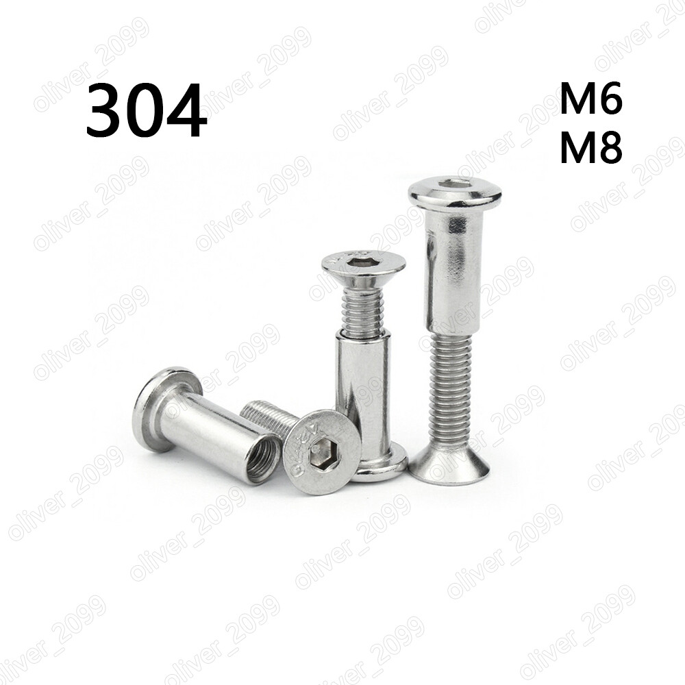304 Stainless Steel Hex Socket Countersunk Screw With Hex Socket Rivet Nut M6 M8