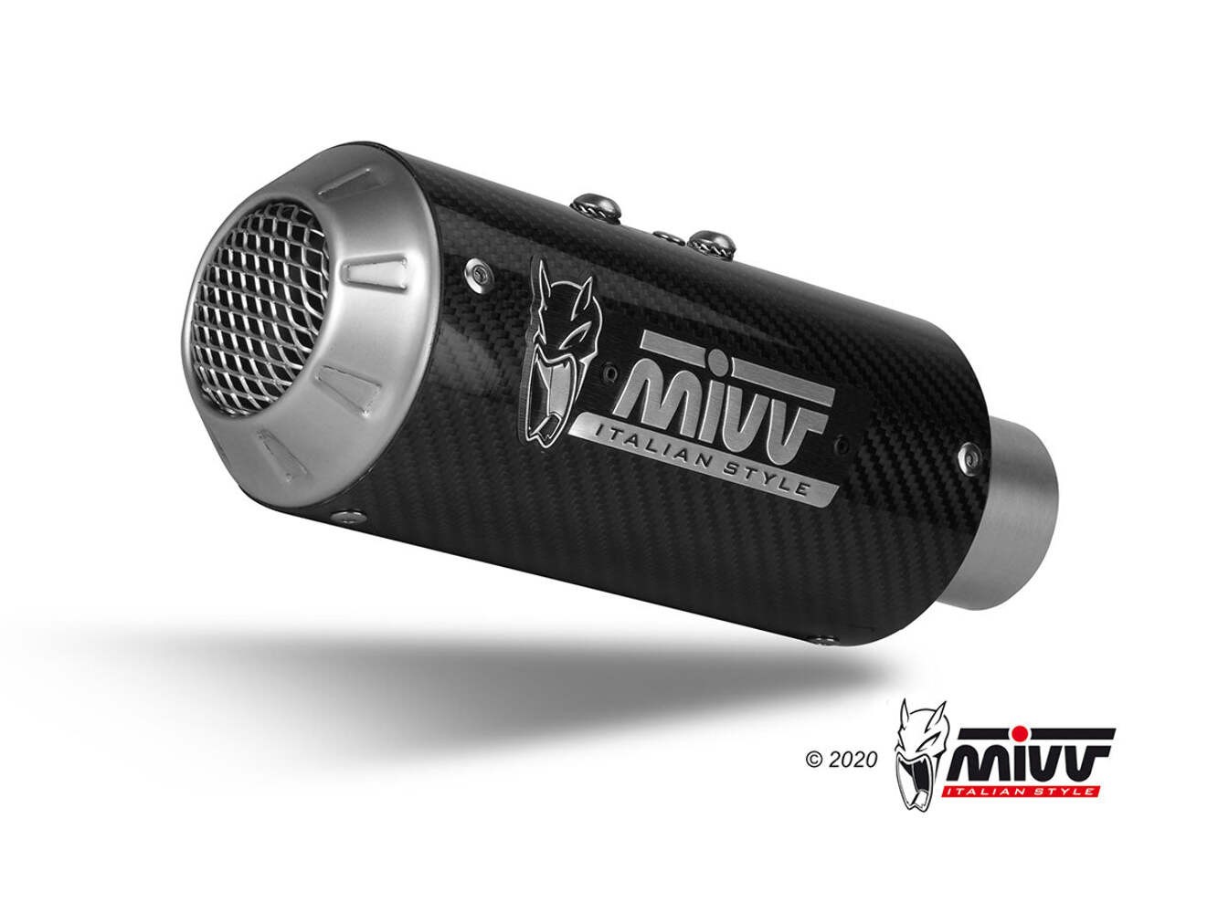 MUFFLER EXHAUST CARBON MIVV MK3 DUCATI HYPERMOTARD 950 / SP / RVE 2021 - 2024