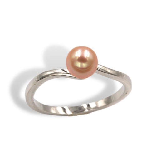 Pearl Swirl Band Ring Mounting