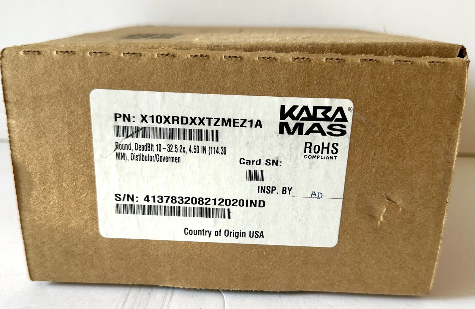 Kaba MAS X-09 Round Deadbit High-Security Electronic Combination Lock Type 1F FF