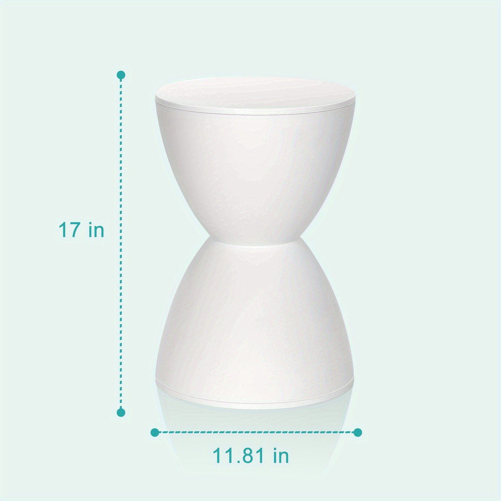 Modern Hourglass Shaped Stool Round Stool Garden Stool Side Table Plant Table