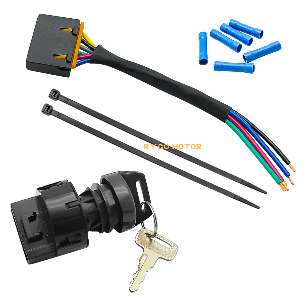Ignition Key Switch & Harness 6Pin for Polaris Sportsman 300 400 450 500 550 570