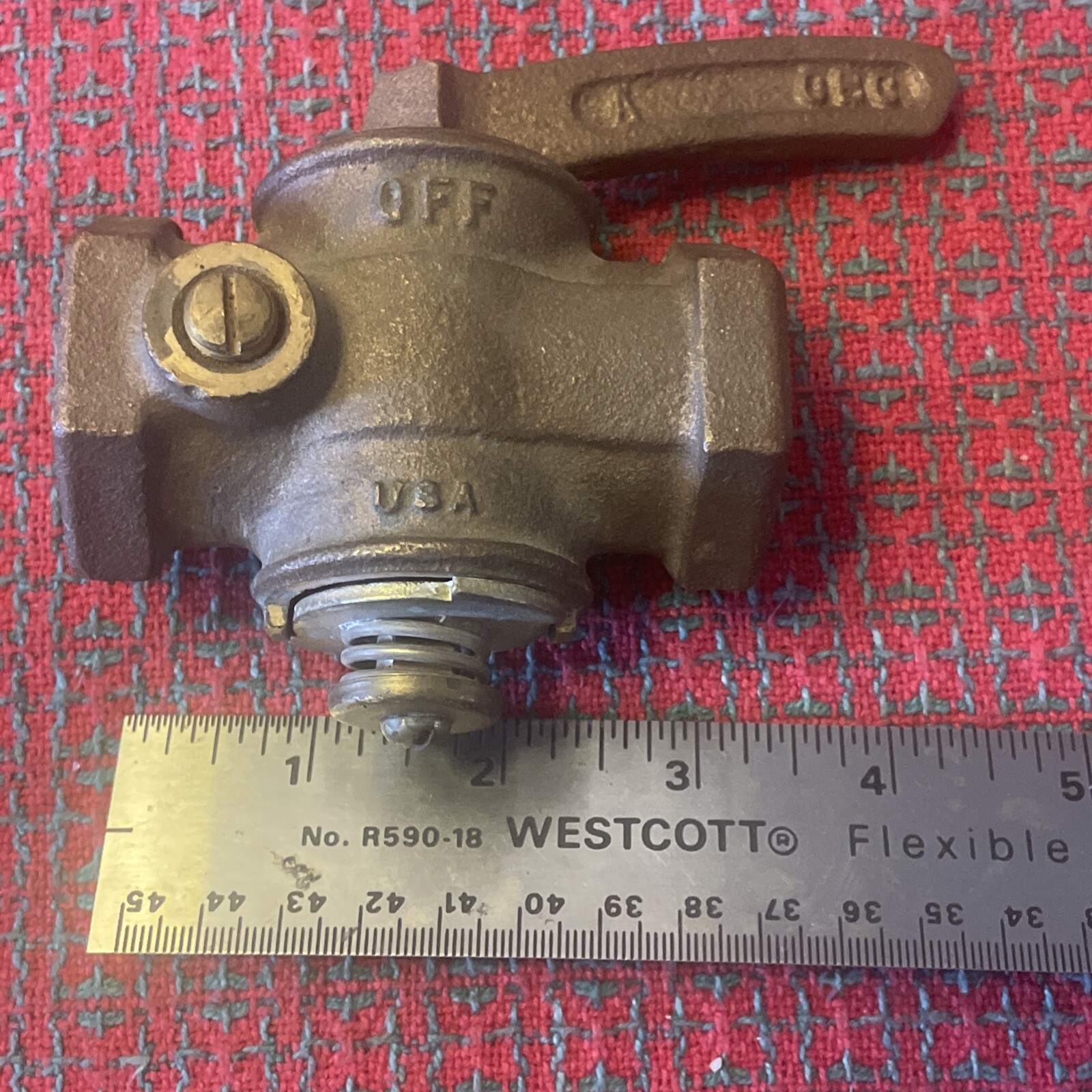 Vintage Brass Shutoff Valve USA 🇺🇸 CBC NOS Steampunk Hit Miss