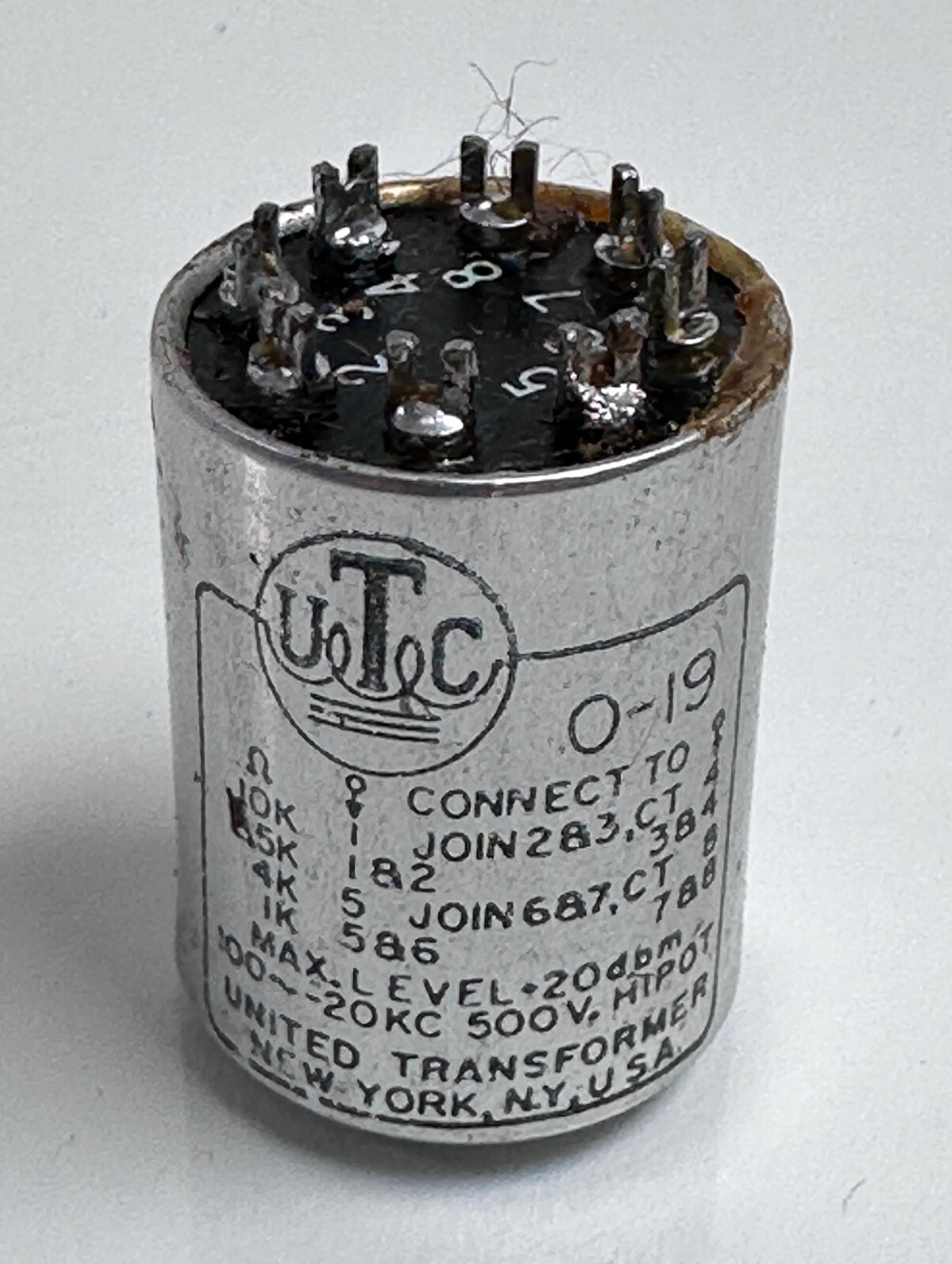 UTC O19 O-19 Rare Vintage Transformer (United Transformer Corp)