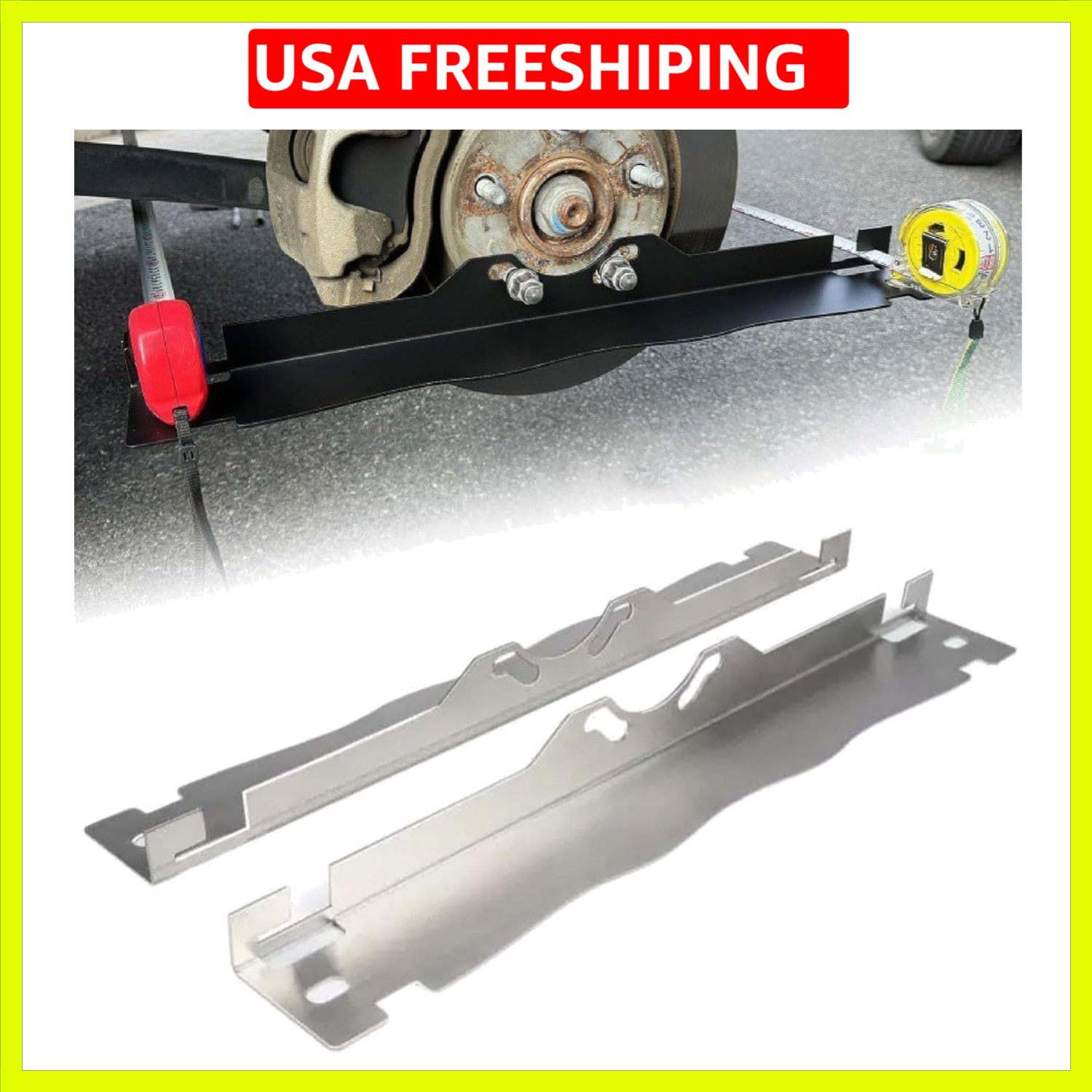 2pcs Heavy Duty Toe Alignment Tool Plates, Wheel Alignment Tool Plate with Ha...