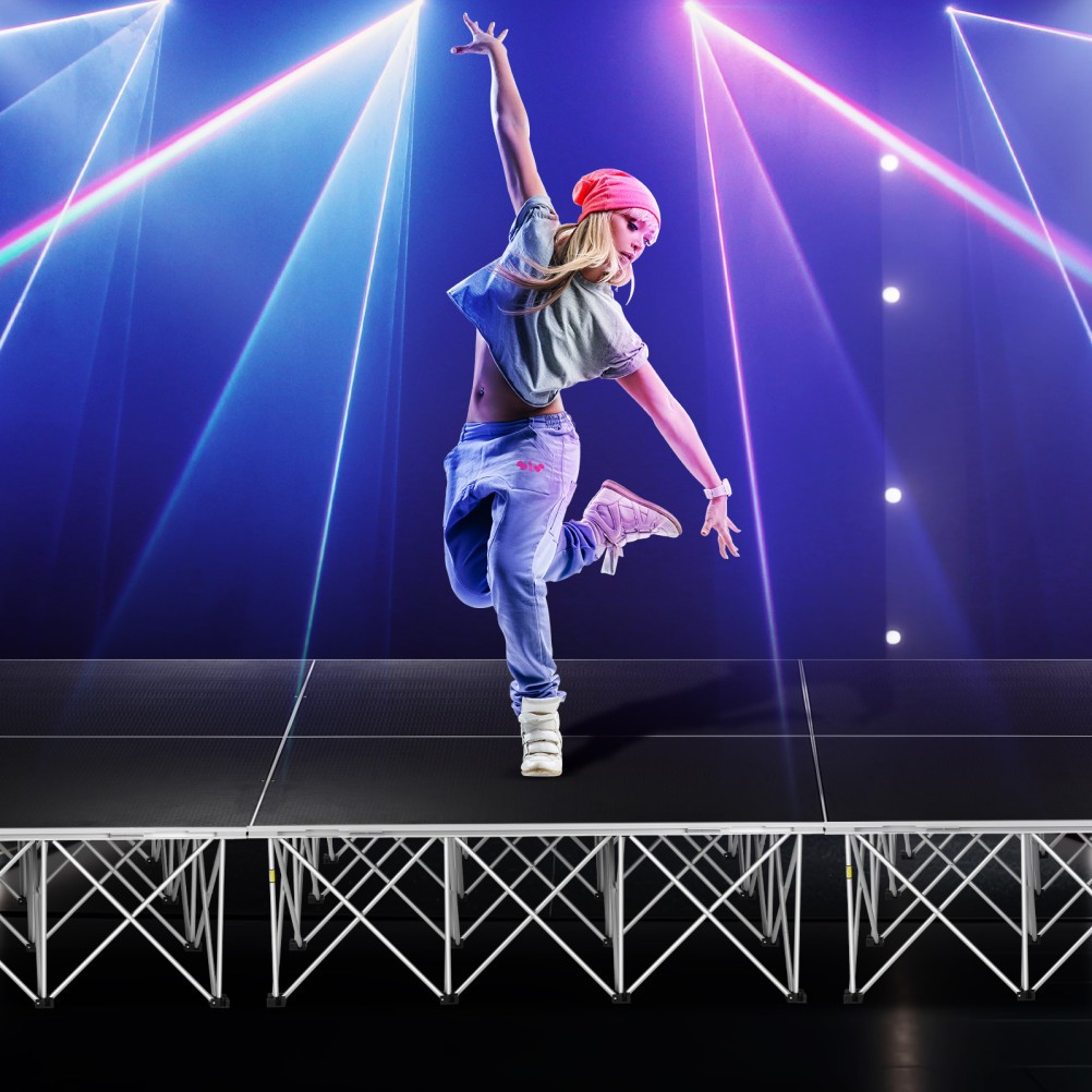 Folding Portable Stage Platform 4x4 Foldable Stage Platform Modular Unit 700Kg