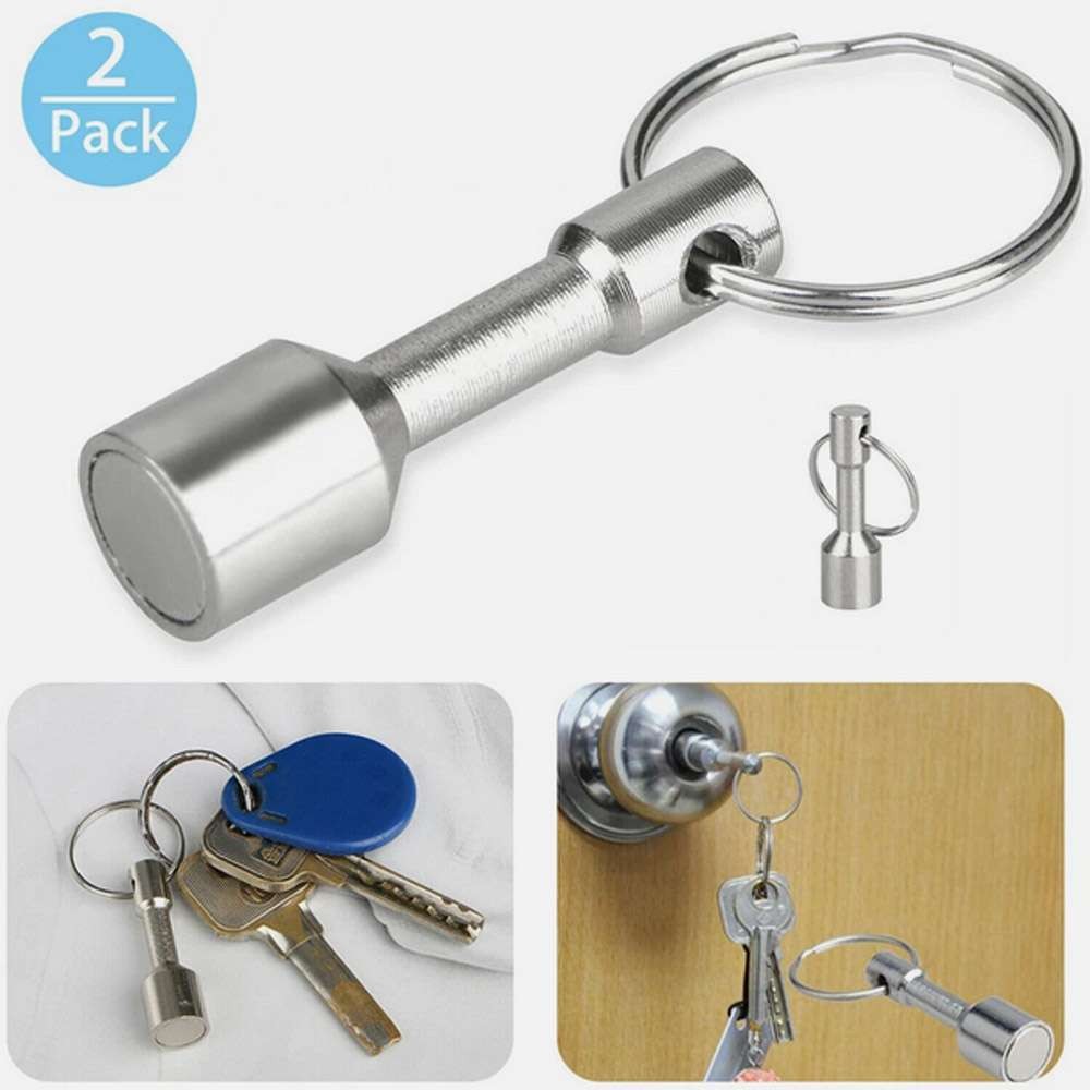2X Keychain Magnets for Testing Brass Gold Jewelry Metals with Strong Rare Earth