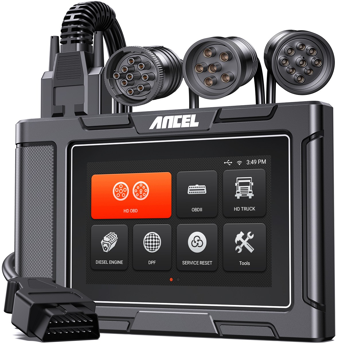 ANCEL HD3400 Pro Diesel Heavy Duty Truck Scanner DPF Regen For Hino Fuso Isuzu