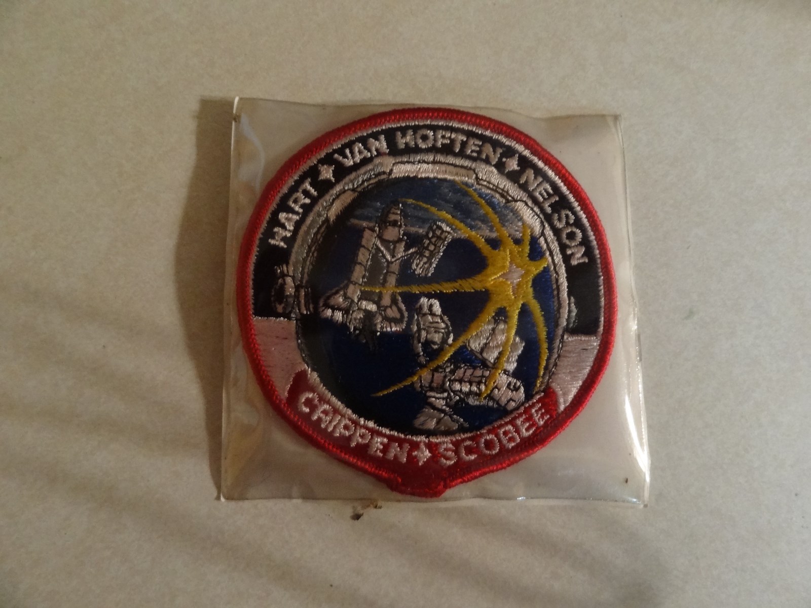 MILITARY PATCH SPACE AND ROCKET HART VAN HOFTEN NELSON CRIPPEN & SCOBEE