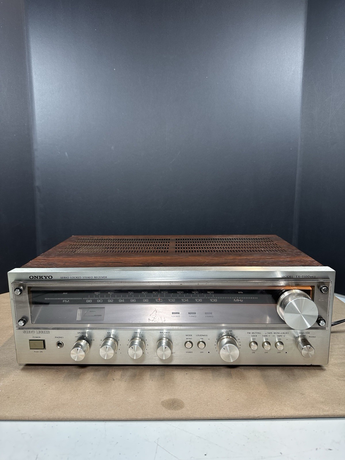 Onkyo TX-1500 MK II Vintage Servo Locked Stereo FM/AM Audio Receiver