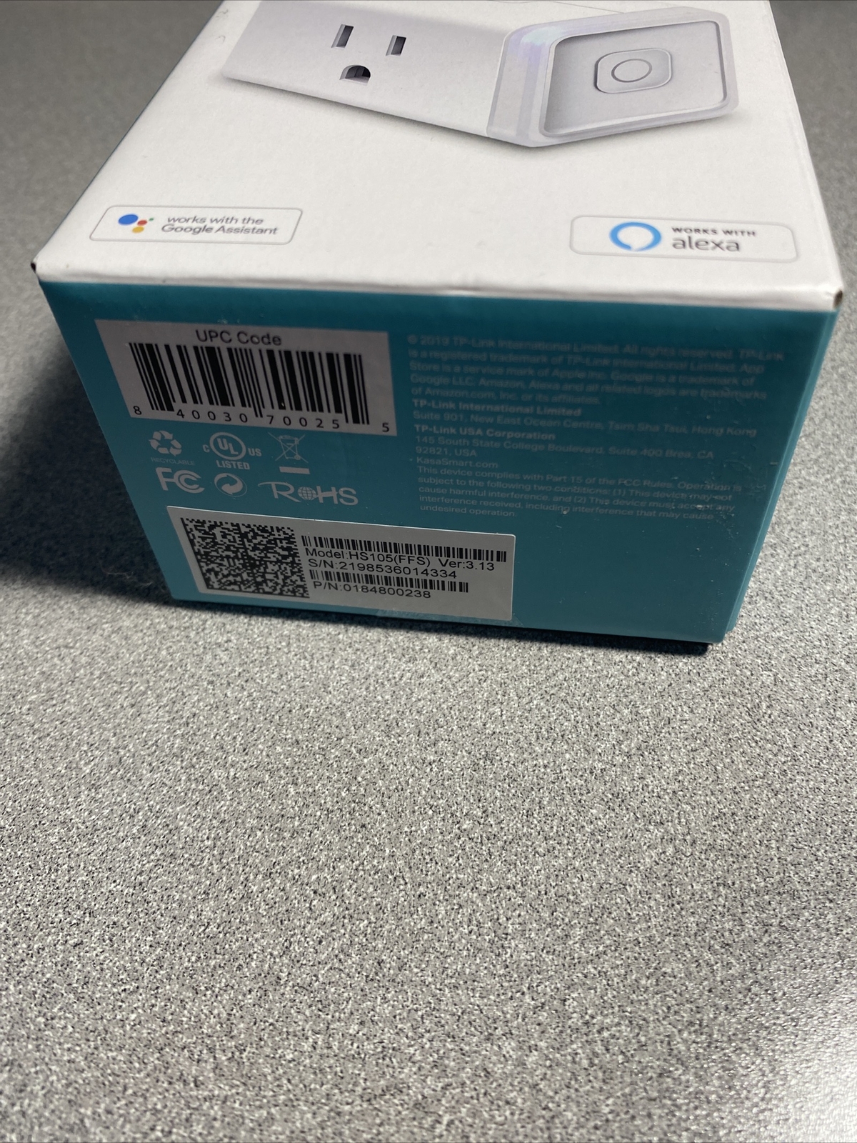 TP-LINK HS105 Plug-In Socket Controller New In the Box
