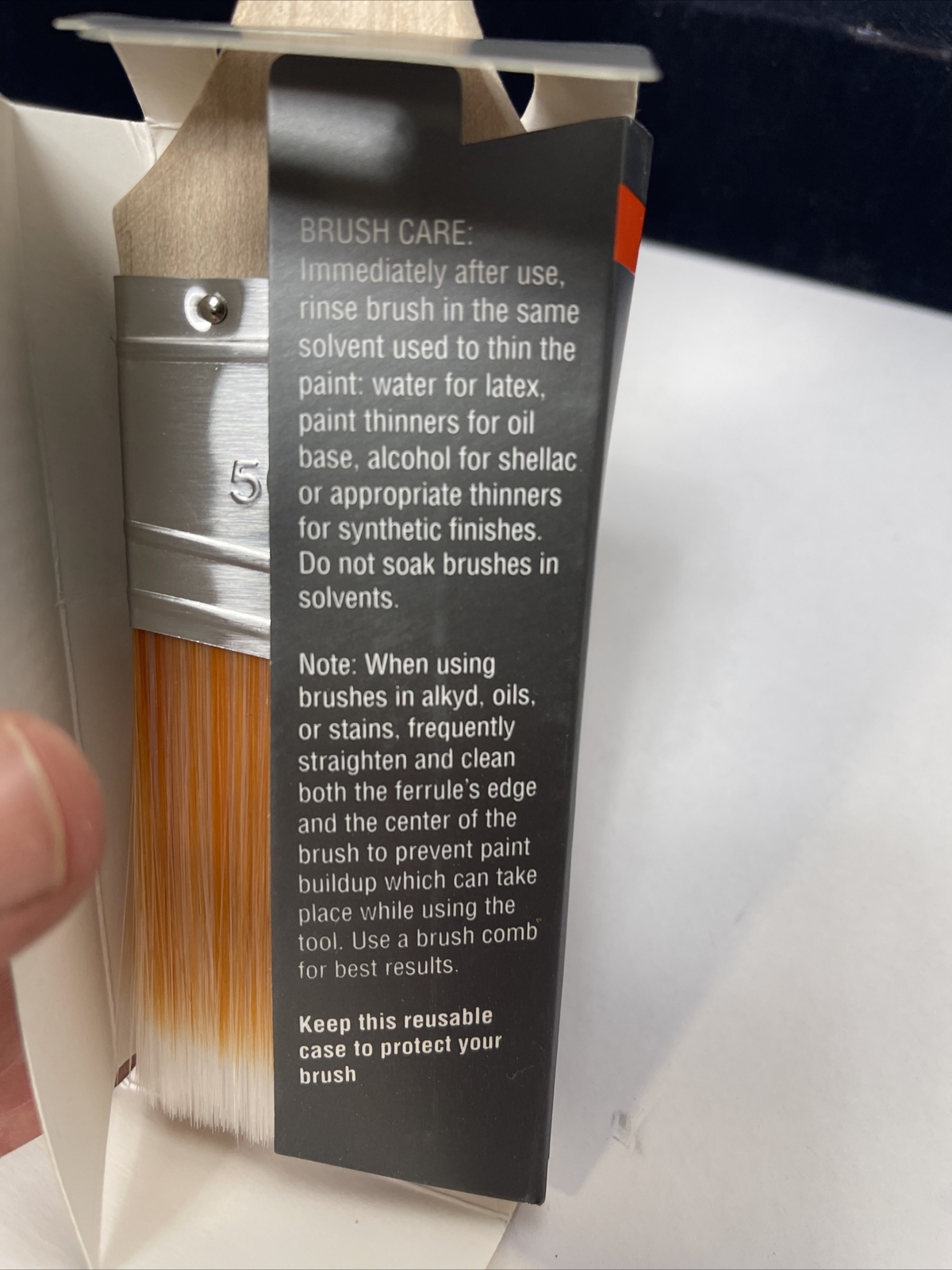 PRO 2” Trylon Filament Thin Angled Paint Brush