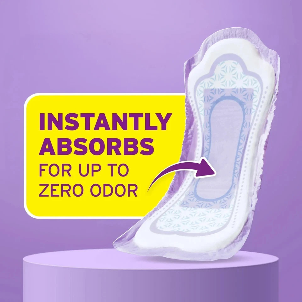 Poise Incontinence Pads , 6 Drop Ultimate Absorbency, Regular Length, 52 Count